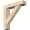 Ekena Millwork Traditional Block Smooth Bracket w/ Offset Brace, Douglas Fir, 5 1/2"W x 24"D x 24"H BKT0604X24X24TRA05SDF - alternate 1